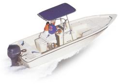 Semi-Custom Center Console Boats with T-Tops 26' Semi-Custom Boat Covers