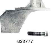 Replacement Trim Tab Anodes For Mercury/Mariner Part Number 822777 Replacement Trim Tab Anodes For Mercury/Mariner Part Number 822777