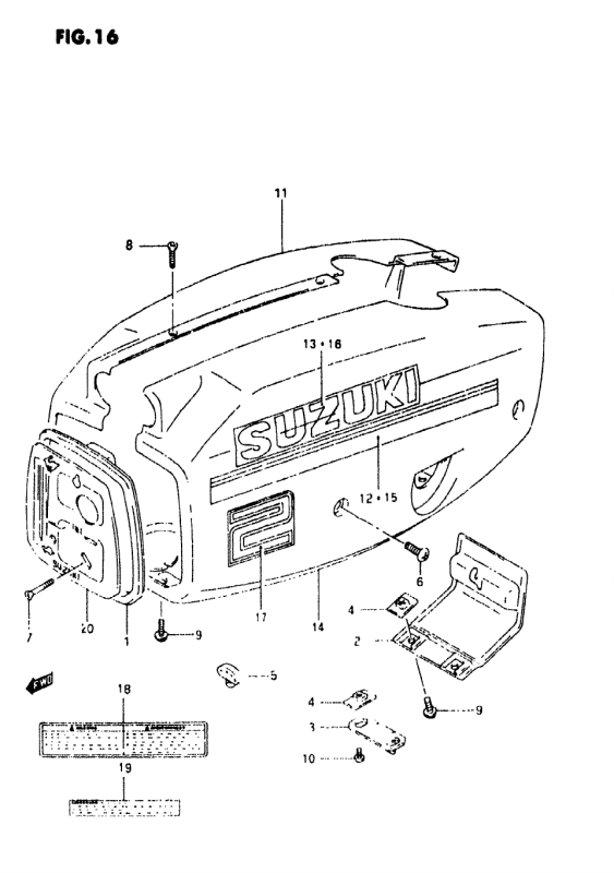 Engine Cover (Model :94-96)