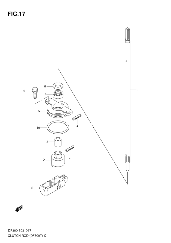 Clutch Rod (Df300t)