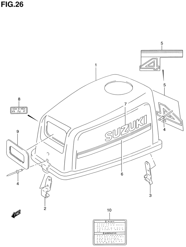 Engine Cover (Dt4 Model:94~96)