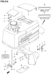 Engine Cover (Dt90/100:Model 95~97) Engine Cover (Dt90/100:Model 95~97)