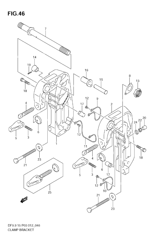 Clamp Bracket (Df9, 9t)