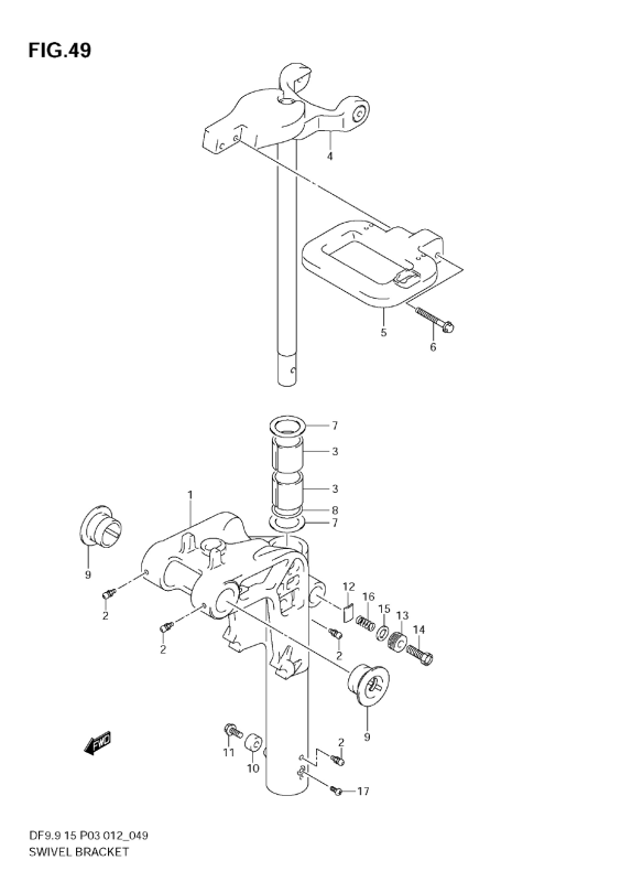 Swivel Bracket (Df9, 9t)