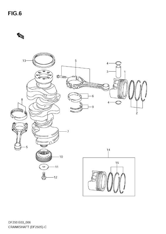 Crankshaft (Df250s)