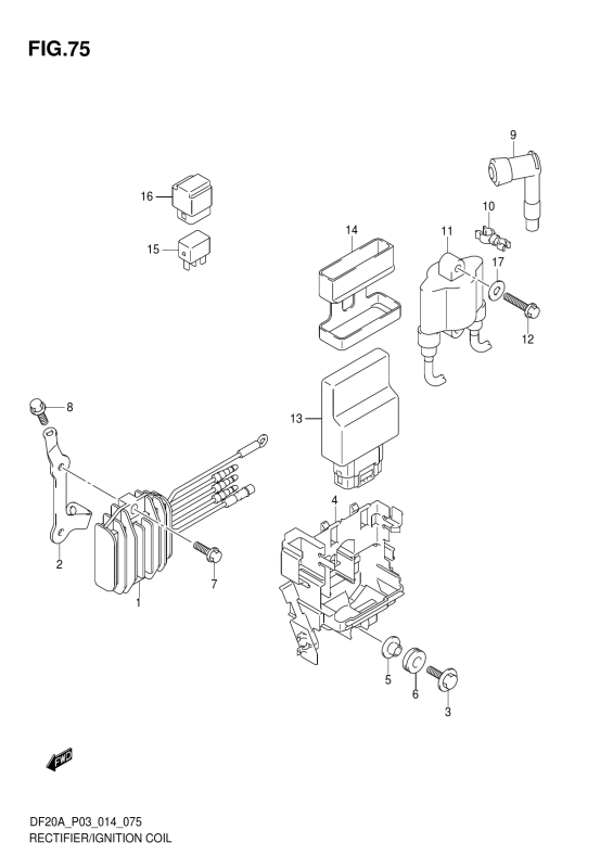 Rectifier/Ignition Coil (Df9, 9br P03)