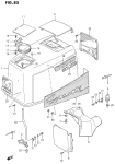 Engine Cover (Dt200s) (Model:88~92) Engine Cover (Dt200s) (Model:88~92)