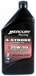 1 Quart 25W50 Syn Bld Race Oil - Mercury