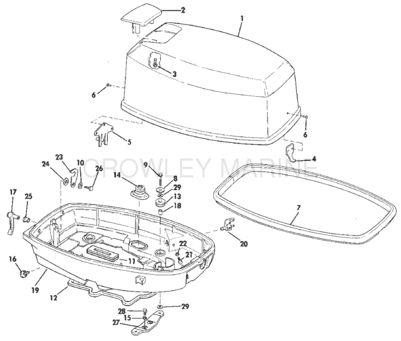 Engine Cover - Evinrude