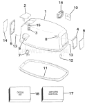 Engine Cover - Evinrude