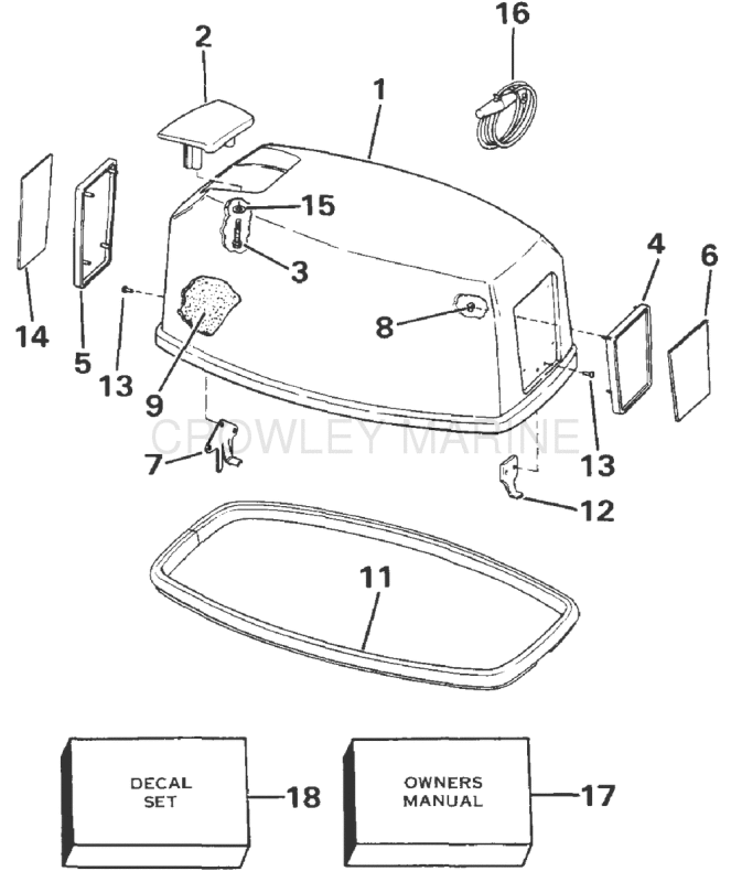 Engine Cover - Evinrude