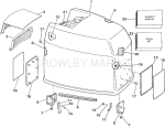 Engine Cover - Johnson - 200tx, 200cx, 225 Engine Cover - Johnson - 200tx, 200cx, 225