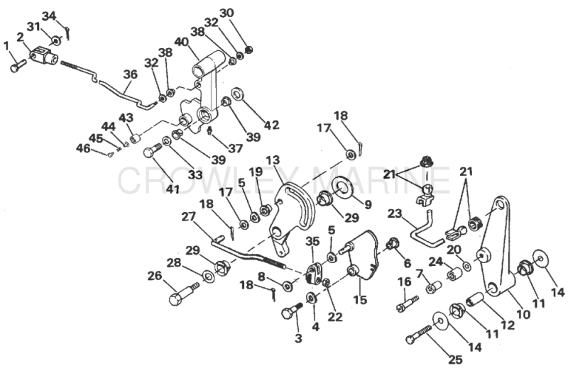 Shift & Throttle Linkage - 60 Ttlc Models Only