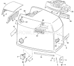 Engine Cover - Johnson - 200tx, 200cx, 225t, 225p, 225c Engine Cover - Johnson - 200tx, 200cx, 225t, 225p, 225c