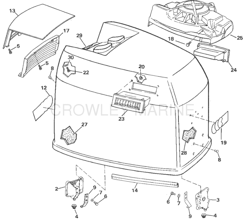 Engine Cover - Johnson - 185