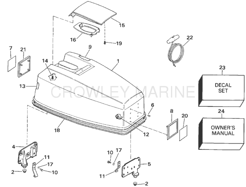 Engine Cover - Johnson 25-40