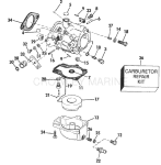 Carburetor - 55 Model 20 In. And 22.5 In. Transom Models Carburetor - 55 Model 20 In. And 22.5 In. Transom Models