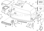 Engine Cover - Evinrude 120-140 Models