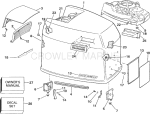 Engine Cover - Johnson - 200tx, 200cx, 225t, 225p, 225c