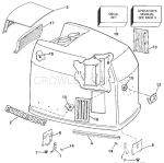 Engine Cover - Evinrude - 200 Stl Ve200sl Models Engine Cover - Evinrude - 200 Stl Ve200sl Models