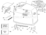 Engine Cover - Johnson - 200tx, 200cx, 225t, 225p, 225c Engine Cover - Johnson - 200tx, 200cx, 225t, 225p, 225c