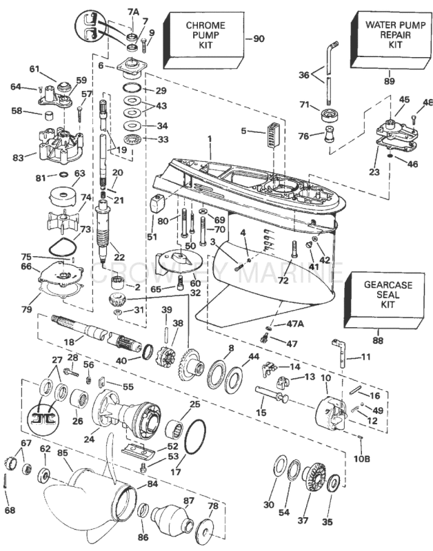 Gearcase - Standard Rotation