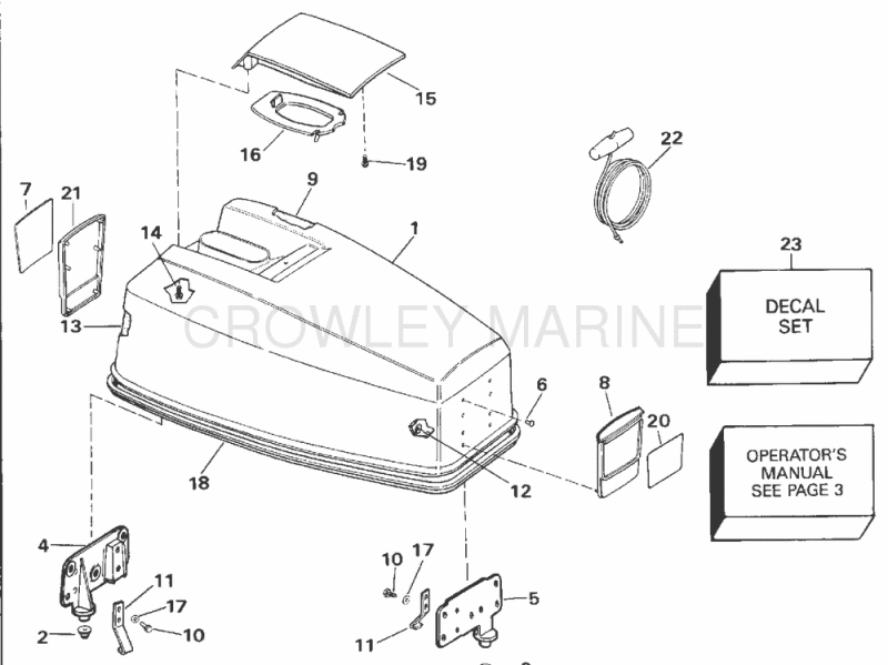 Engine Cover - Johnson 25-40