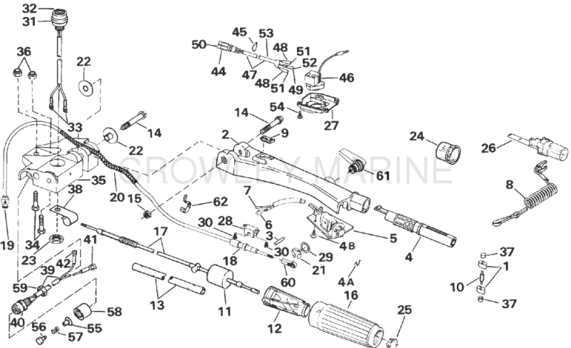 Steering And Shift Handle "M" Model Number Suffix Only" >Steering And Shift Handle "M