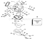 Carburetor - 55 Models-20 & 22.5 In. Transom Early Prod.