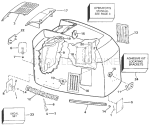 Engine Cover - Evinrude - 200 Stl, Ve200sl, 225stl