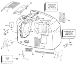 Engine Cover - Johnson - 200 Stl, Vj200sl, 225stll Engine Cover - Johnson - 200 Stl, Vj200sl, 225stll