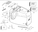 Engine Cover - Johnson - 200tx, 200cx, 225 Engine Cover - Johnson - 200tx, 200cx, 225