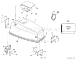 Engine Cover - Johnson - Electric Start Only