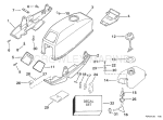 Motor Cover -- Johnson/Evinrude & Integral Fuel Tank