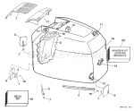 Engine Cover -- Evinrude -- 200stl, Sl, 225stl, Sl, Gl Engine Cover -- Evinrude -- 200stl, Sl, 225stl, Sl, Gl