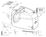 Engine Cover-Evinrude-200tl, Tx, Cx, 225tx, Cx, Tz, Cz, Qx, Nx, 250