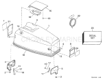 Engine Cover -- Johnson -- Electric Start Only