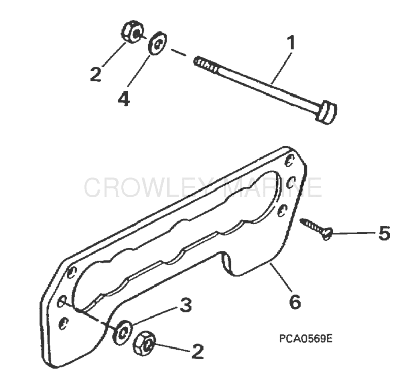 Transom Mount Kit -- 40 Rope