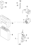 Engine Control Module & Power Trim Switch