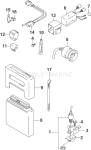 Engine Control Module & Power Trim Switch