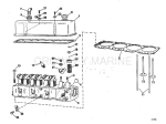 Head And Rocker Arm Group 140 Hp Stern Drive