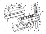 Head And Rocker Arm Group 225 & 245 Hp Stern Drive Head And Rocker Arm Group 225 & 245 Hp Stern Drive