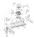 Intake Manifold, Fuel Pump And Carburetor Lines 225 & 245 Hp