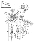 Upper Gearcase Group 100, 120, 140 & 165 Hp Stern Drive