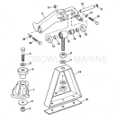 Engine Mount Group 165 Hp With Manual Trim