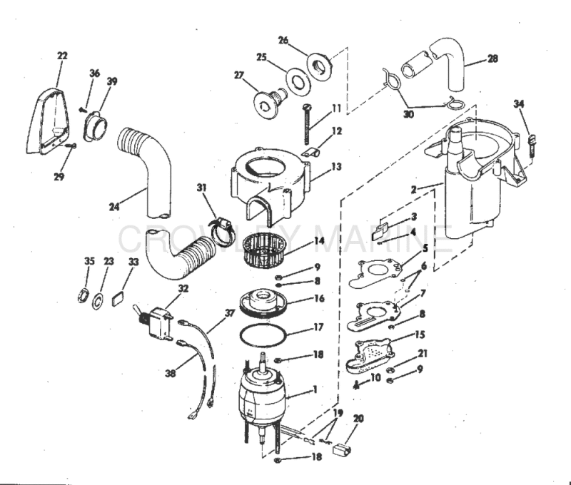 Bilge Pump & Blower Kit Optional Item - All Models