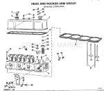 Head And Rocker Arm Group 120 Model Stern Drive Head And Rocker Arm Group 120 Model Stern Drive