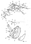 Adapter Housing & Shift Assembly 120, 140 Models Stern Drive