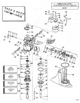 Upper Gearcase Group 120, 140 Models Stern Drive