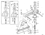 Engine Mount Group 120, 140 Models With Pre-Set Trim